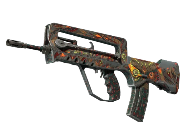 StatTrak™ FAMAS | Eye of Athena (Battle-Scarred)