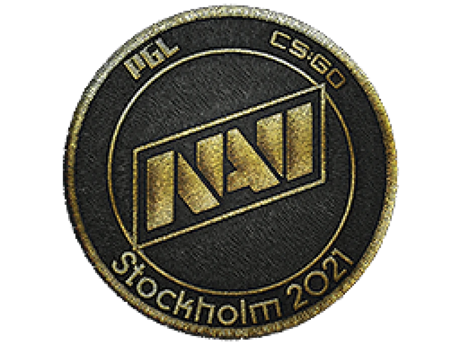 Нашивка | Natus Vincere (золотая) | Стокгольм-2021