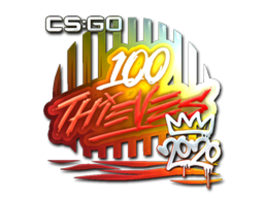 Sticker | 100 Thieves | 2020 RMR CS2 (CS:GO) | Buy, Sell, Price ...