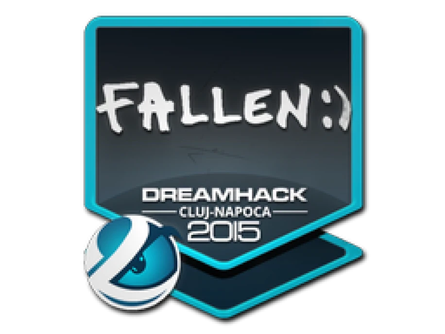 Fallen наклейка. наклейки cluj-napoca 2015/. наклейка dreamhack клуж-напока 2015. клуж напока 2015 наклейка. Dreamhack наклейка кс го.