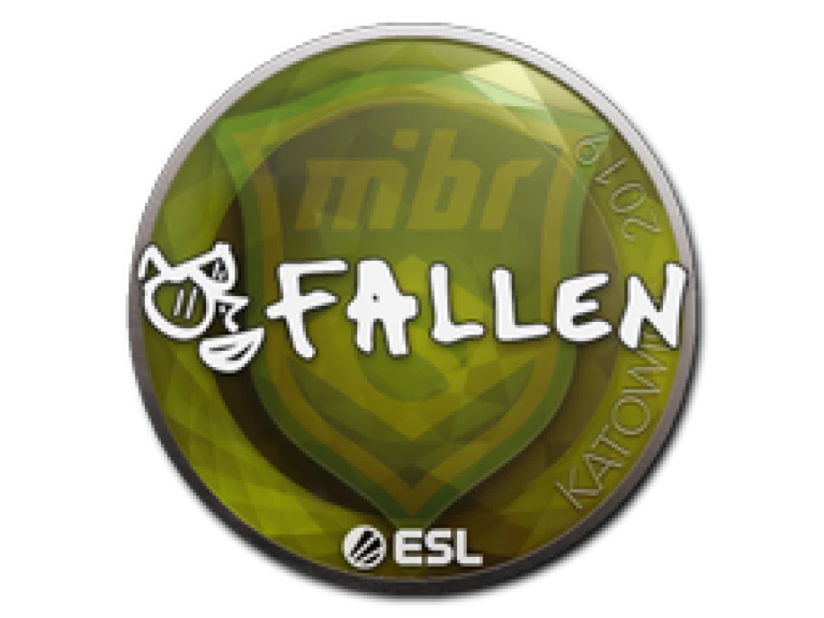 Fallen sticker. Наклейка Катовице 2019 металлическая. Котовица 2019 золотые Стикеры. Наклейка IEM Золотая Катовице 2019. Наклейки 2019 КС го.