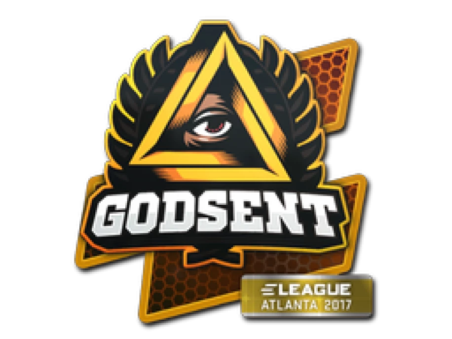 Atlanta stickers. Наклейка ELEAGUE Atlanta 2017. Наклейка GODSENT. GODSENT | Атланта 2017. Наклейки команд Атланта 2017.