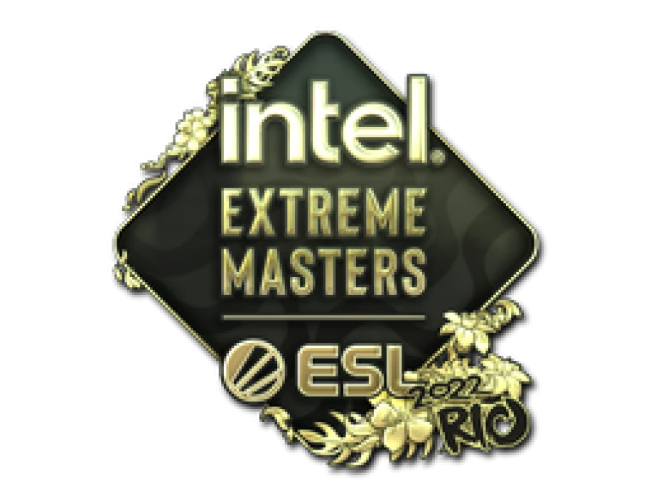 Наклейка | IEM (золотая) | Рио 2022