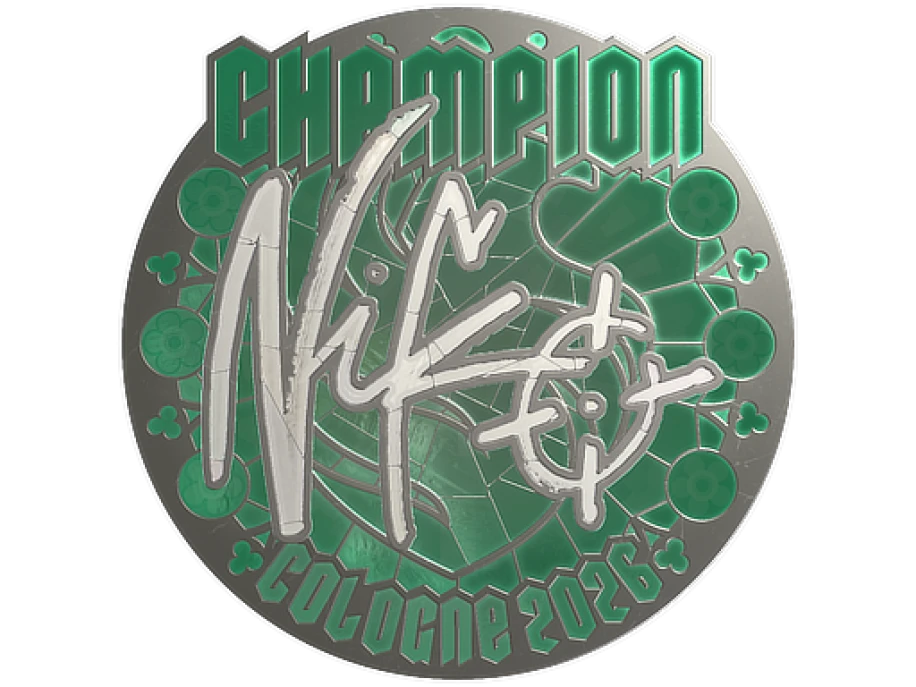 Наклейка | NiKo (металлическая, чемпион) | Кёльн-2026
