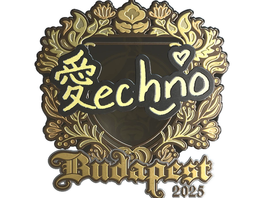 Sticker | Techno4K (Gold) | Budapest 2025