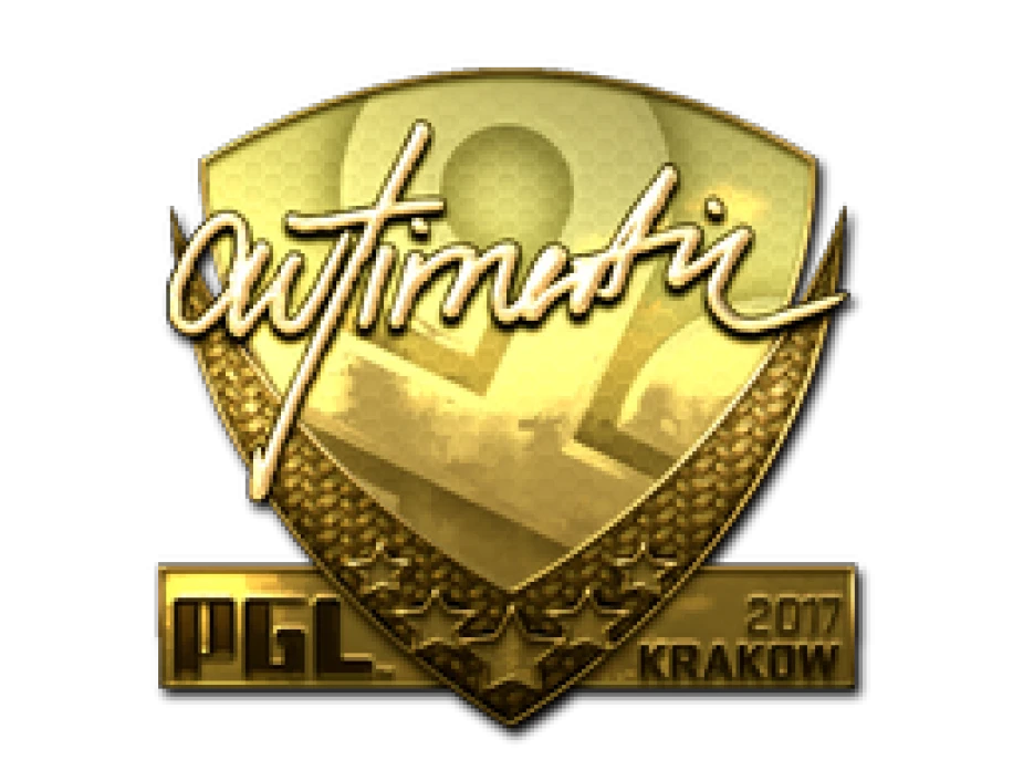 Наклейка | autimatic (золотая) | Краков-2017