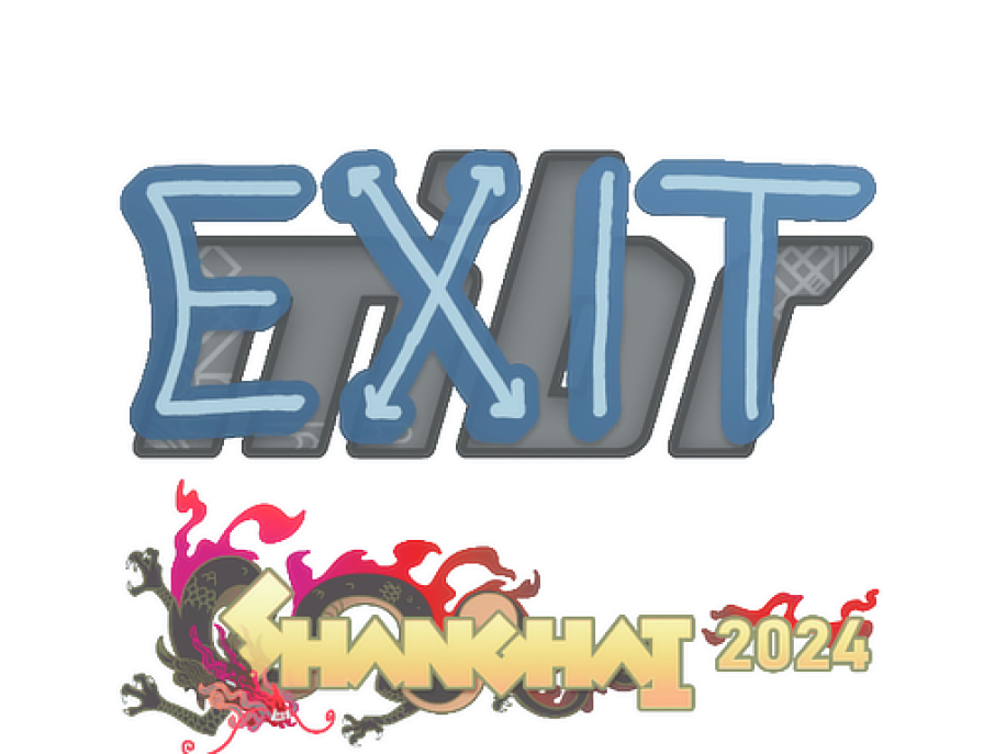 Наклейка | exit | Шанхай-2024 КС2/КС ГО | Купить, Продать, Цена ...