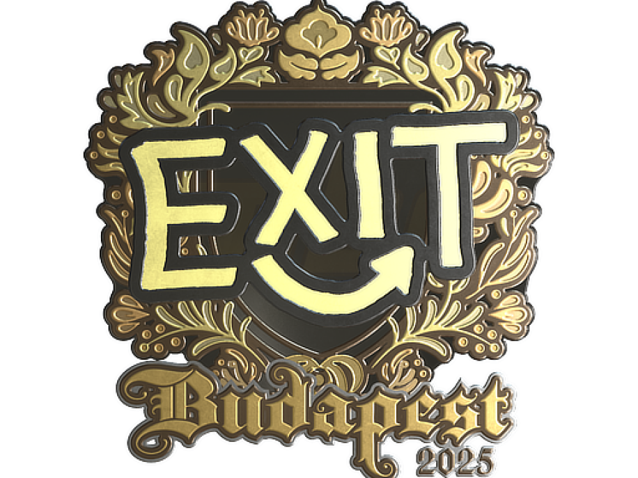 Sticker | exit | Budapest 2025 CS2 (CS:GO) | Buy, Sell, Price — Market.CSGO