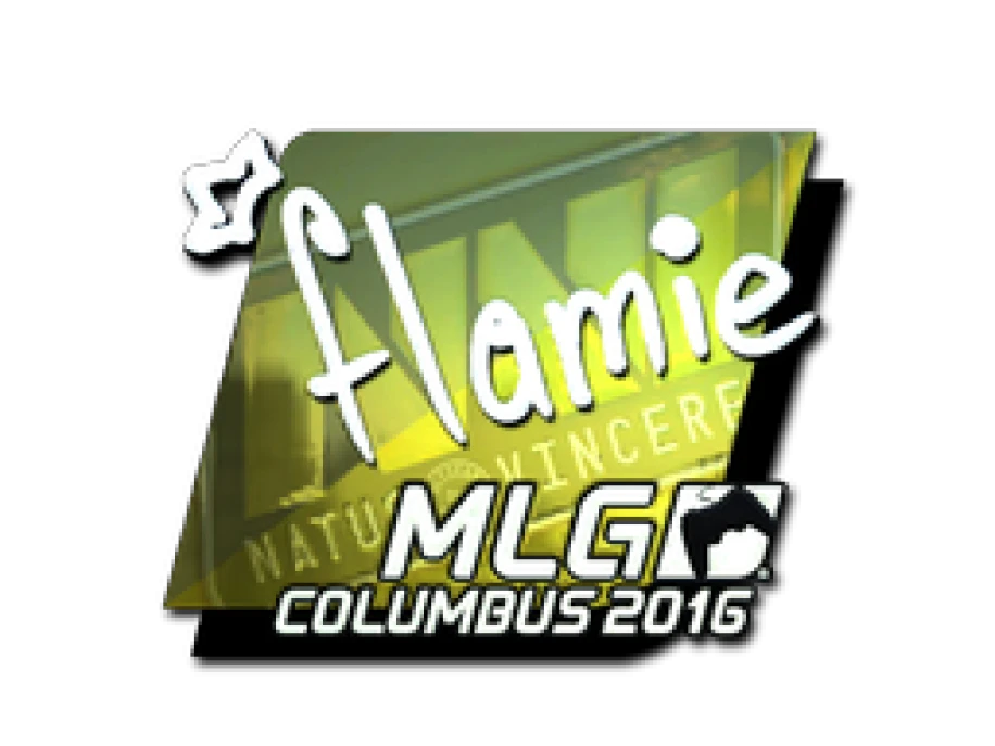 Наклейка | flamie (металлическая) | Колумбус-2016