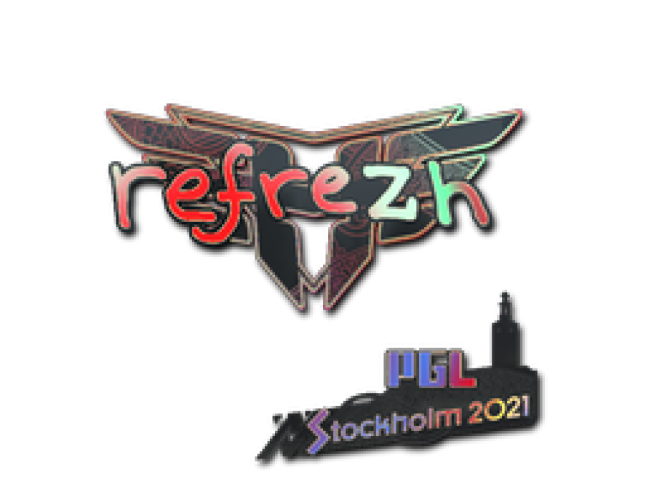 Наклейка | refrezh | Стокгольм-2021 КС ГО | Купить, Продать на Market CS:GO