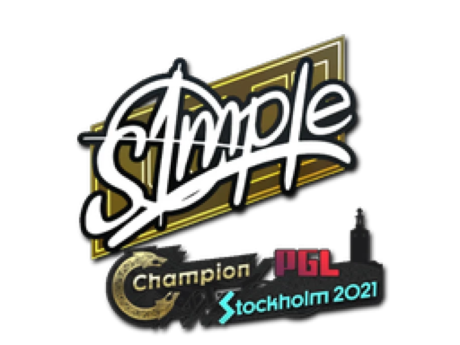 Наклейка 2021. S1mple Стокгольм 2021. Sticker | s1mple | Stockholm 2021. Наклейка s1mple. Sticker | s1mple (Gold) | Stockholm 2021.