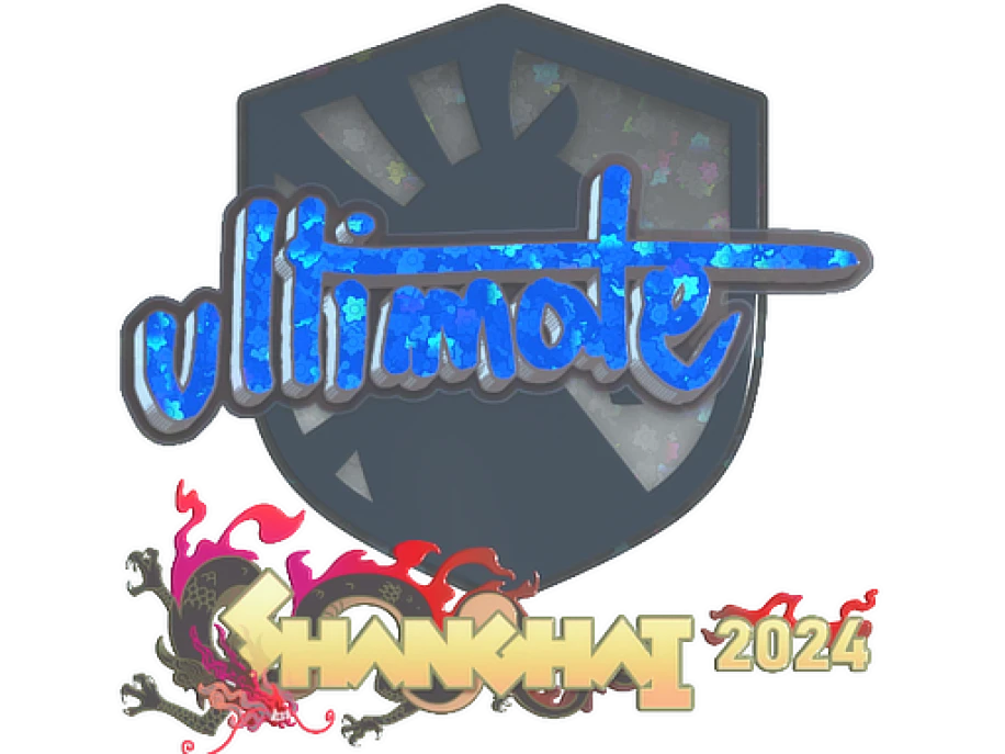 Наклейка | ultimate (с блёстками) | Шанхай-2024