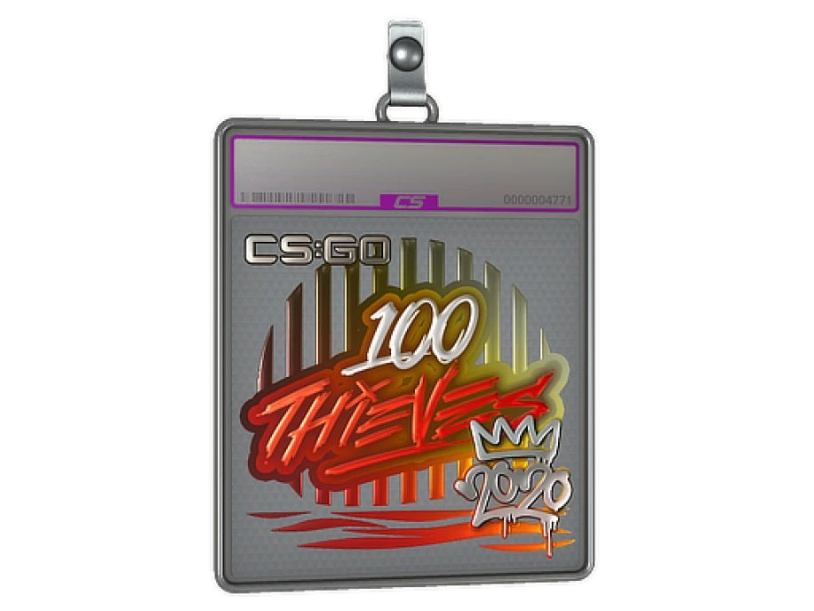 Слэб | 100 Thieves (металлическая) | РМР-2020